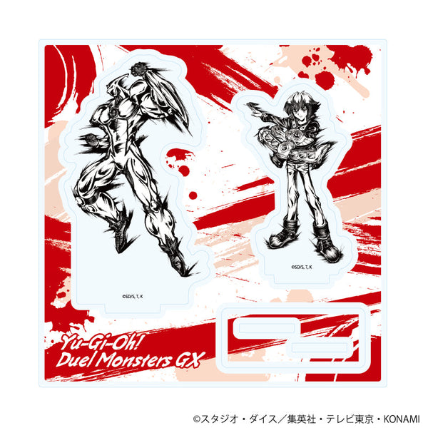 『遊☆戯☆王デュエルモンスターズGX』アクリルスタンドプレート06/遊城十代(墨絵イラスト)