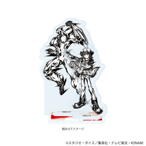 『遊☆戯☆王デュエルモンスターズGX』アクリルスタンドプレート06/遊城十代(墨絵イラスト)【202606再販】