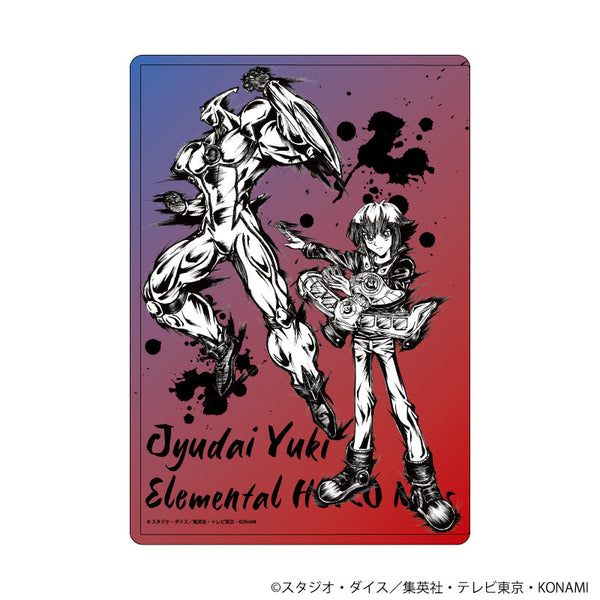 『遊☆戯☆王デュエルモンスターズGX』キャラクリアケース14/遊城十代(墨絵イラスト)