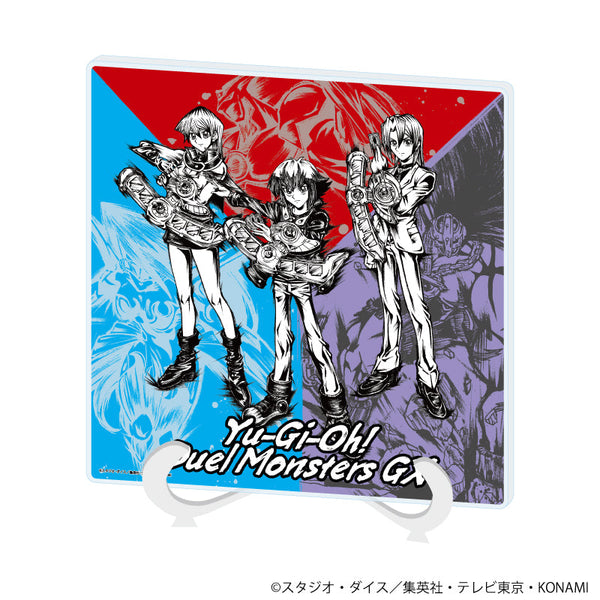 『遊☆戯☆王デュエルモンスターズGX』アクリルアートボード02/集合デザイン(墨絵イラスト)