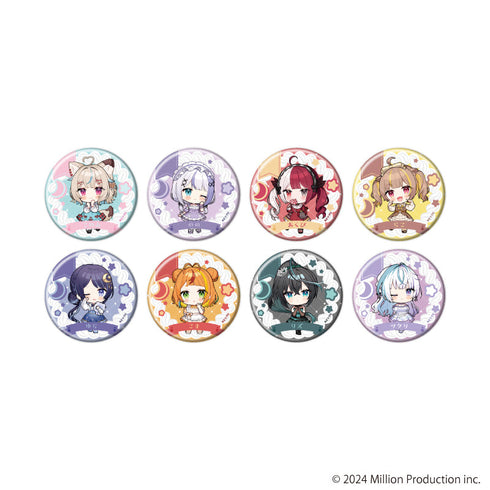 『Million Production』缶バッジ06/dreamy ver. コンプリートセット(全8種)(ミニキャライラスト)