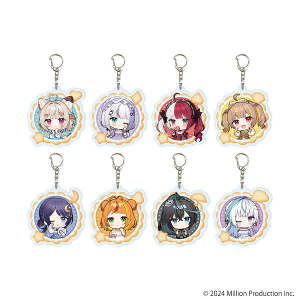 『Million Production』アクリルキーホルダー02/dreamy ver. コンプリートセット(全8種)(ミニキャライラスト)