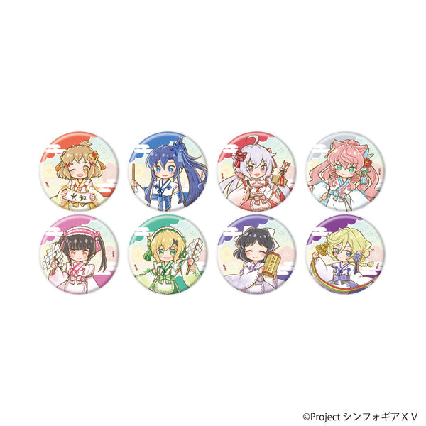 『戦姫絶唱シンフォギアXV』缶バッジ27/コンプリートセット(全8種)(レトロアートイラスト)