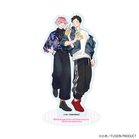 "Let's Be Friends, Neighbor" Acrylic Stand 01 / Mikoshiba & Mukojima (Original Illustration)