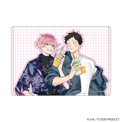 "Let's Be Friends, Neighbor" Character Clear Case 01 / Mikoshiba & Mukojima (Original Illustration)