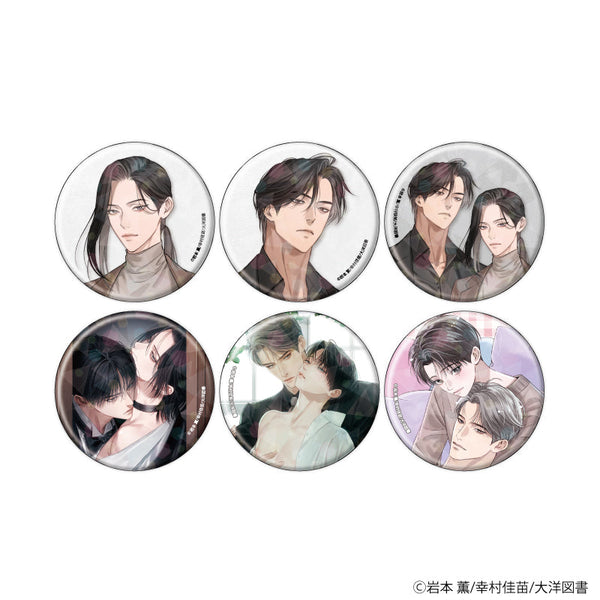 『αの花嫁 共鳴恋情』『Ωの花燭 共鳴恋情』ホログラム缶バッジ(57mm) 01/コンプリートセット(全6種)(公式&描き下ろしイラスト)