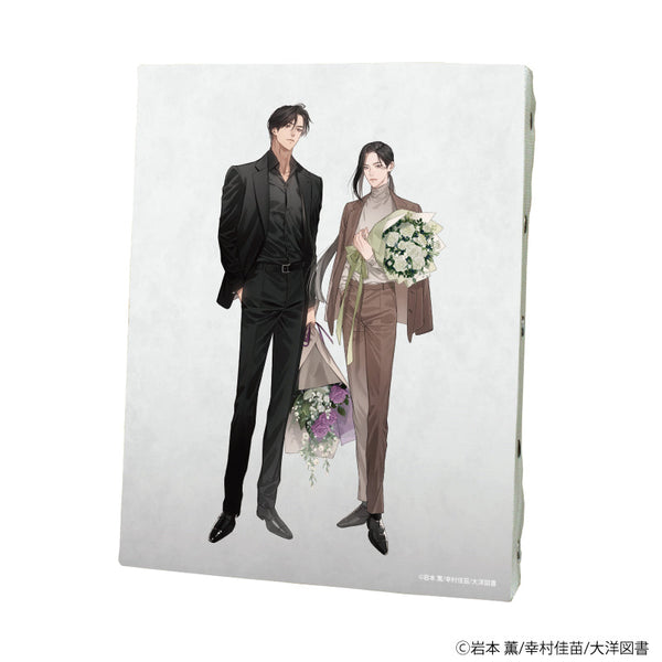 『αの花嫁 共鳴恋情』『Ωの花燭 共鳴恋情』キャンバスボード 01/孔王李里耶&燕城路旺(描き下ろしイラスト)