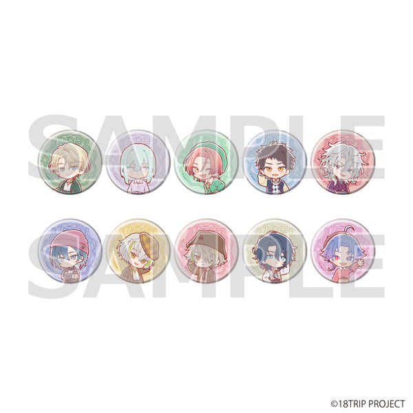 『18TRIP』缶バッジ『18TRIP』07/ニューレトロver. コンプリートセット(全10種)(ミニキャライラスト)