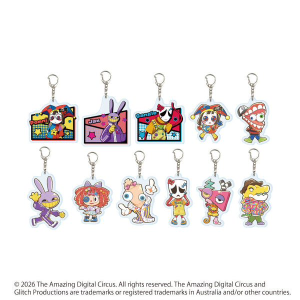 『アメイジング・デジタル・サーカス』アクリルキーホルダー02/カラフルver. コンプリートセット(全11種)(描き起こしイラスト)