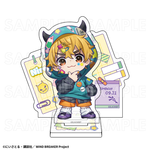 『WIND BREAKER』でびデコパーカー ちびキャラVer. アクリルスタンド 楡井秋彦