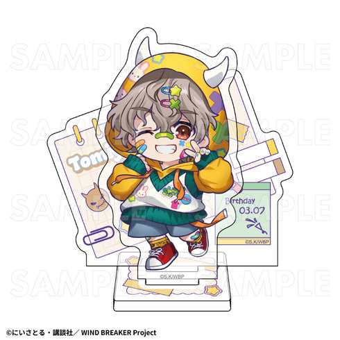 『WIND BREAKER』でびデコパーカー ちびキャラVer. アクリルスタンド 兎耳山丁子