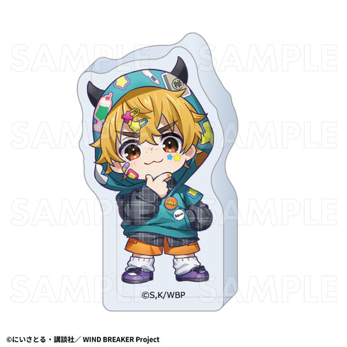 『WIND BREAKER』でびデコパーカー ちびキャラVer. アクリルブロック 楡井秋彦