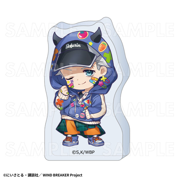 『WIND BREAKER』でびデコパーカー ちびキャラVer. アクリルブロック 梅宮一