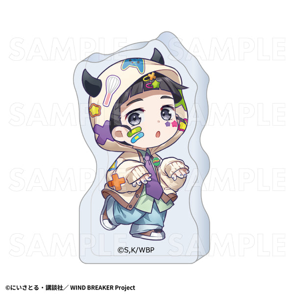 『WIND BREAKER』でびデコパーカー ちびキャラVer. アクリルブロック 硯秀平