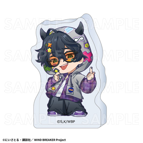 『WIND BREAKER』でびデコパーカー ちびキャラVer. アクリルブロック 棪堂哉真斗