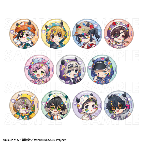 『WIND BREAKER』でびデコパーカー ちびキャラVer. トレーディング缶バッジ【BOX】