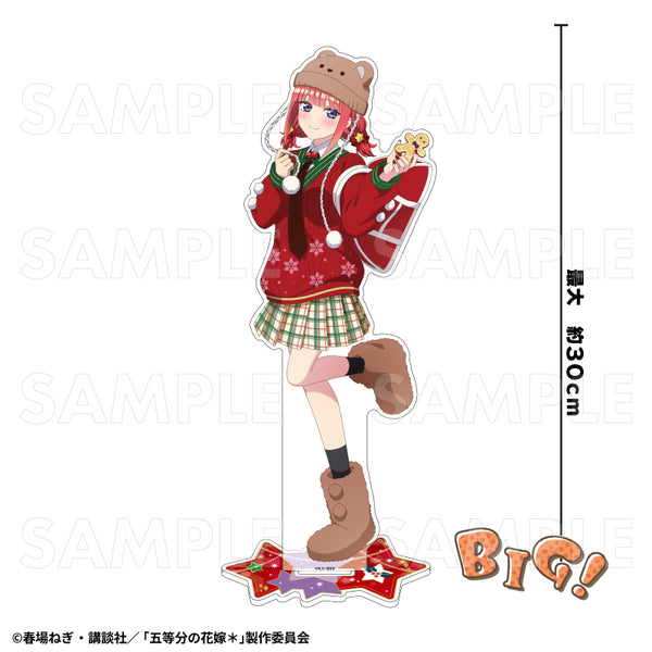 『五等分の花嫁*』ウインターMode & クリスマスMode 特大アクリルスタンド 中野二乃 クリスマスMode