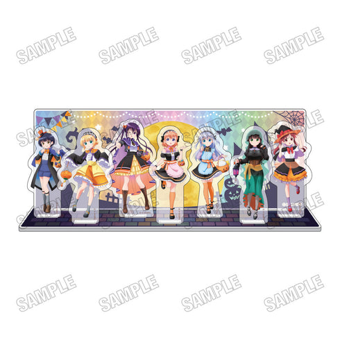 『ご注文はうさぎですか?』描き下ろしアクリルジオラマ【ハロウィンver.】