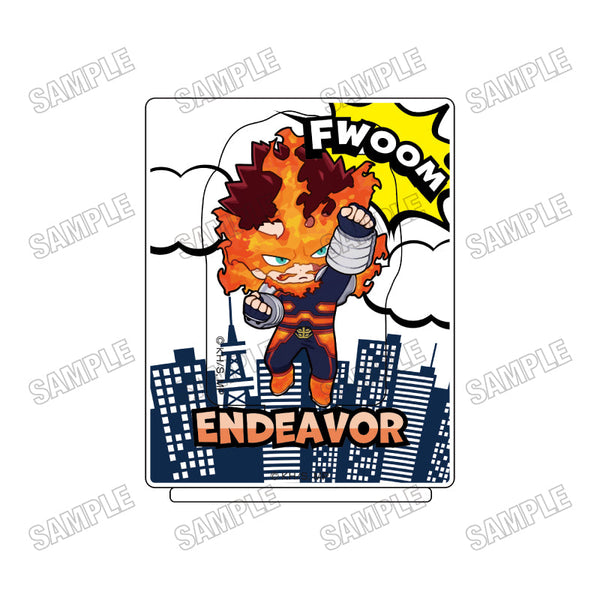 『僕のヒーローアカデミア』ミニキャラアクリルジオラマ【ぶら下がりver.】5エンデヴァー