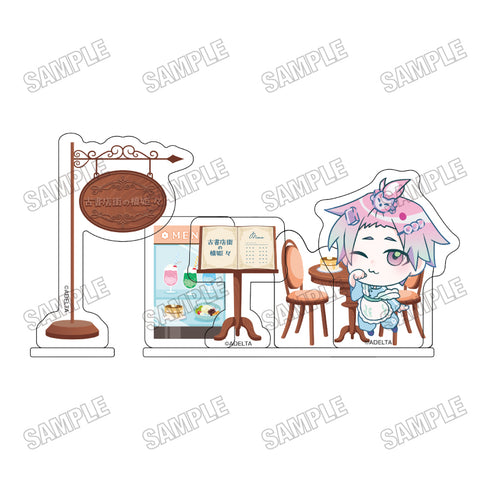 『古書店街の橋姫 々』描き下ろしミニアクリルジオラマ【ミニキャラver.】6カオル