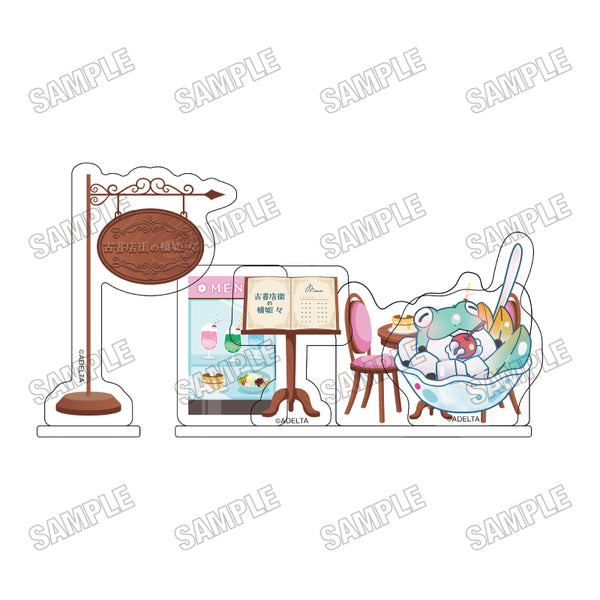 『古書店街の橋姫 々』描き下ろしミニアクリルジオラマ【ミニキャラver.】8蛙男