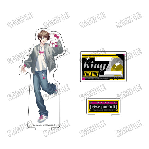 《DYNAMIC CHORD×三丽鸥角色》大号亚克力立牌 1King×Hello Kitty