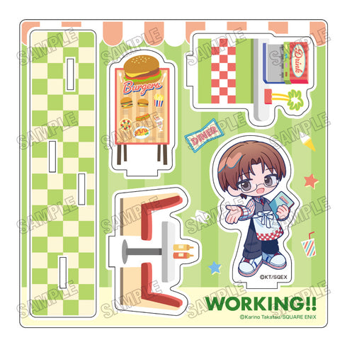 《WORKING!!》全新绘制迷你亚克力场景模型【餐厅版】1 小鸟游宗太