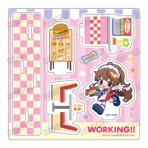 《WORKING!!》全新繪製迷你壓克力場景模型【餐館版】2種 島波普拉