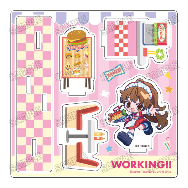 《WORKING!!》全新繪製迷你壓克力場景模型【餐館版】2種 島波普拉