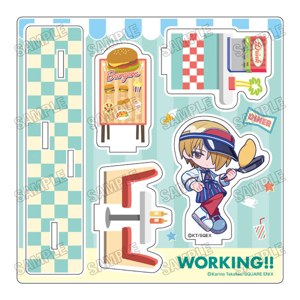 《WORKING!!》全新繪製迷你壓克力場景模型【餐館版】5 佐藤潤