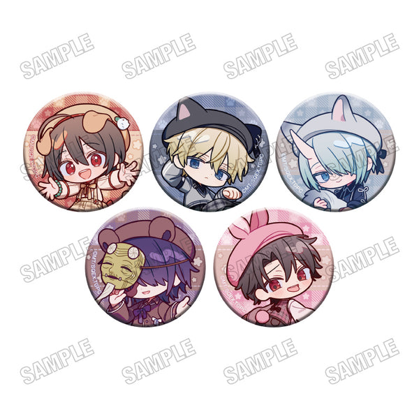 『妖怪学校の先生はじめました!』描き起こし缶バッジコレクション【アニマル×チェックver.】【BOX】
