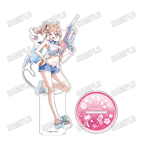 《江口家的純情魅魔》全新繪製超大尺寸LL級壓克力立牌【海邊小屋版】2 江口 響