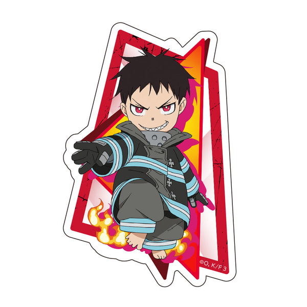 『炎炎ノ消防隊 参ノ章』ダイカットステッカー 森羅 日下部 ミニキャラ
