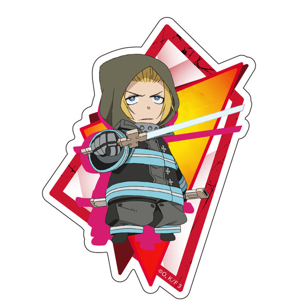 『炎炎ノ消防隊 参ノ章』ダイカットステッカー アーサー・ボイル ミニキャラ