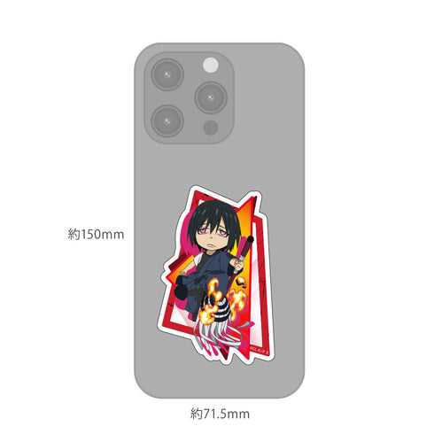 『炎炎ノ消防隊 参ノ章』ダイカットステッカー 新門 紅丸 ミニキャラ