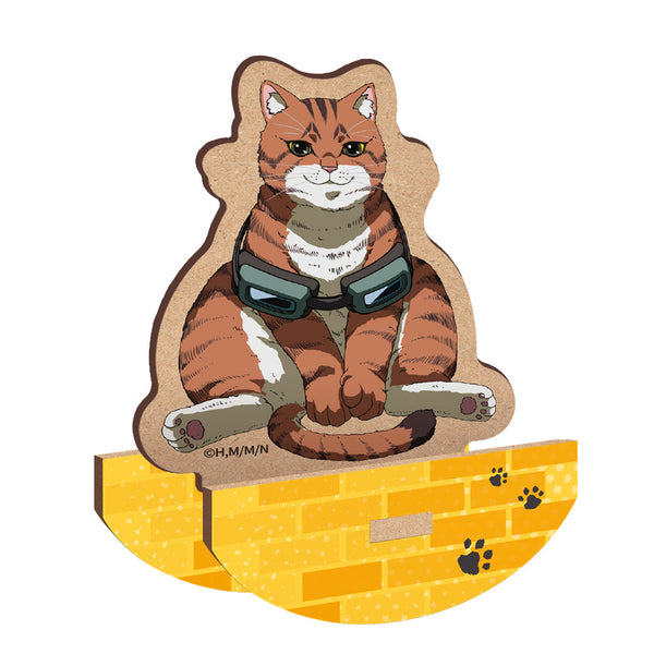 『ニャイト・オブ・ザ・リビングキャット』木製ゆらゆらキャラスタンド タニシ