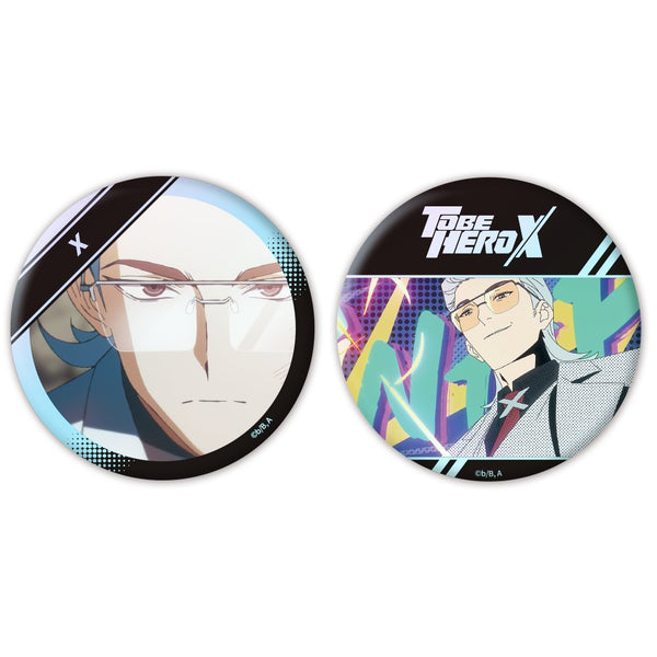 『TO BE HERO X』オーロラ缶バッジ2個セット X