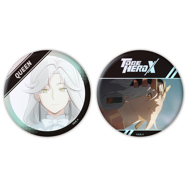 『TO BE HERO X』オーロラ缶バッジ2個セット クイーン