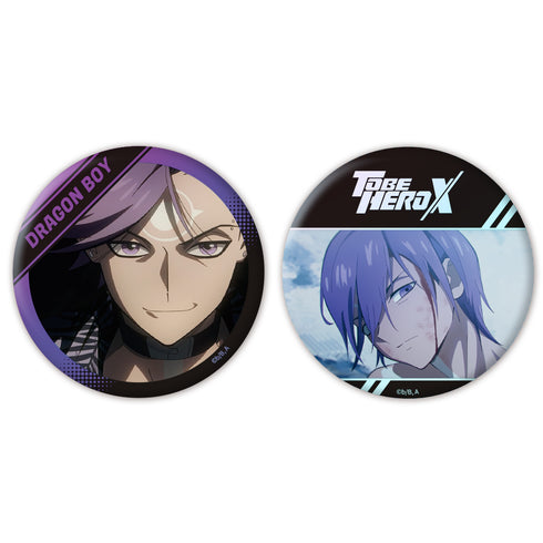『TO BE HERO X』オーロラ缶バッジ2個セット 梁龍