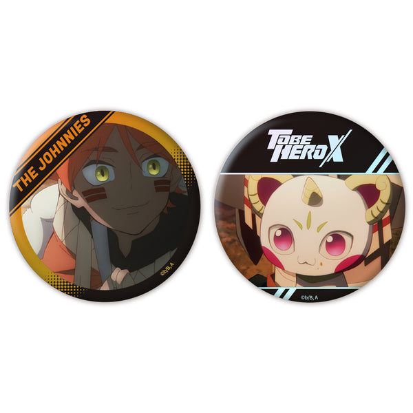 『TO BE HERO X』オーロラ缶バッジ2個セット リトルジョニー&ビッグジョニー