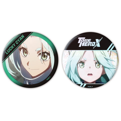 『TO BE HERO X』オーロラ缶バッジ2個セット ラッキーシアン