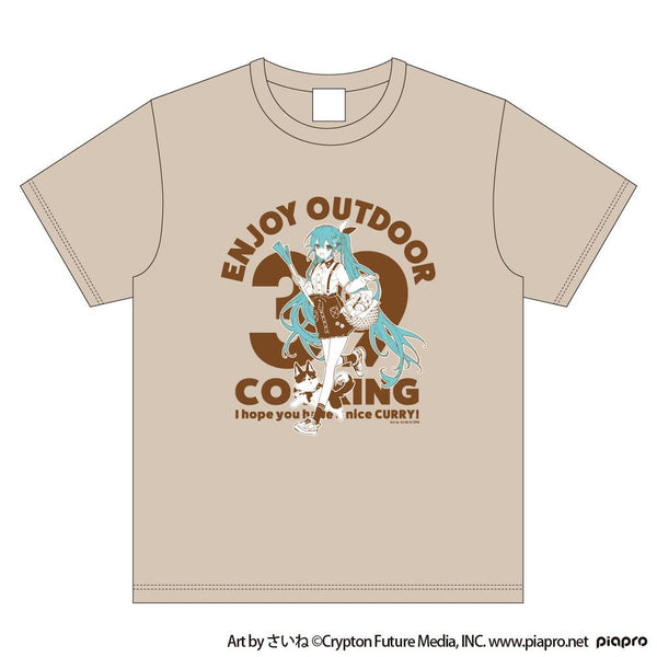 『初音ミク』初音ミク OUTDOOR COOKING Tシャツ
