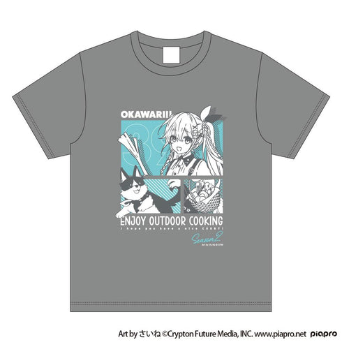 "Hatsune Miku" Hatsune Miku OUTDOOR COOKING OKAWARI!! T-shirt