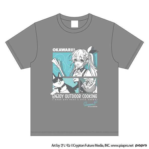 "Hatsune Miku" Hatsune Miku OUTDOOR COOKING OKAWARI!! T-shirt