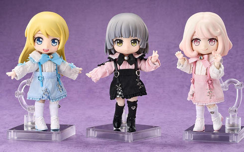 『ねんどろいどどーる』おようふくセット サスペンダー付きスカートセット(ホワイト&ピンク)