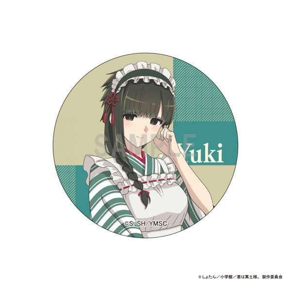 『君は冥土様。』缶バッジ 雪 和装メイドver