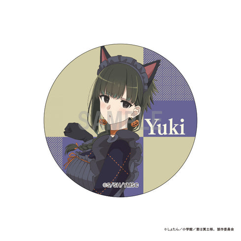 『君は冥土様。』缶バッジ 雪 ハロウィン猫メイドver