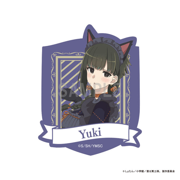 『君は冥土様。』アクリルマグネット 雪 ハロウィン猫メイドver