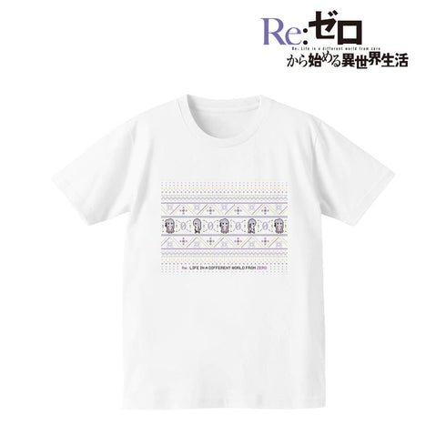『Re:ゼロから始める異世界生活』ノルディックデザインTシャツ(エミリア)レディース【202503再販】
