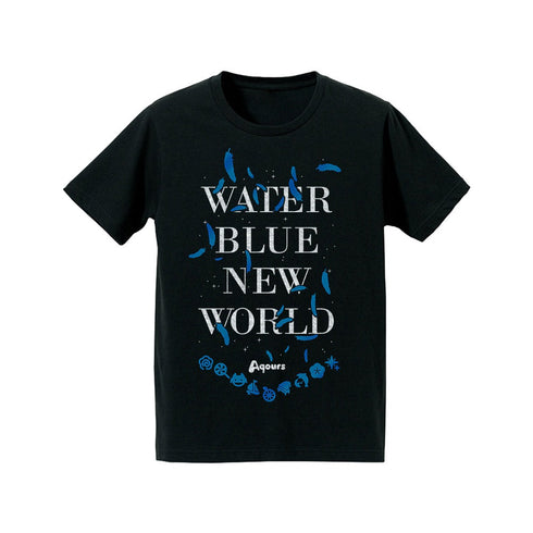 『ラブライブ!サンシャイン!!』箔プリントTシャツ(WATER BLUE NEW WORLD)レディース【202406再販】